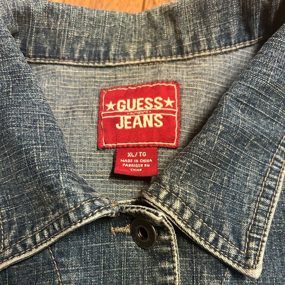 Guess jeans Blue Denim Shirt - Picture 2 of 6